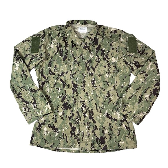 Golden Threads Other - US Navy Nwu Type iii Green Digital Blouse‎ Size Medium Long Ripstop